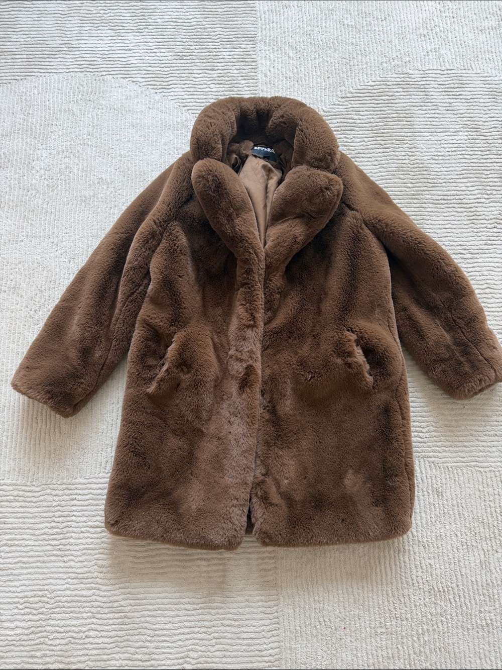 Apparis Manon Faux Fur Coat - Small - Like New